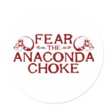 Fear the Anaconda Choke Stickers