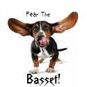 Fear The Basset t-shirts by danxmikz Fear The Basset t-shirts