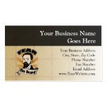 Fear the Beard, Funny Mustache Business Card Template