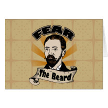 Fear the Beard, Funny Mustache Card