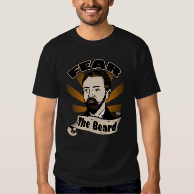 Fear the Beard, Funny Mustache T Shirt