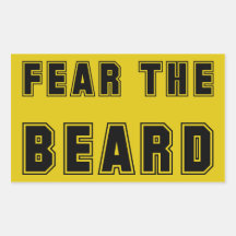 FEAR THE BEARD STICKER