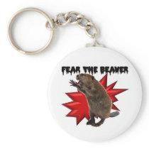 Fear the Beaver Keychain