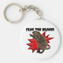 Fear the Beaver Keychain