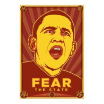 Fear the State Poster posters by Libertymaniacs Fear the State Poster posters