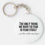 Fear the Zombie Apocalypse Keychains