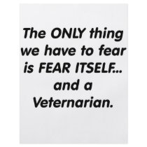 Fear veternarian flyer design