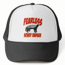 Fearless Honey Badger Trucker Hats