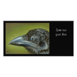 Fearless raven photo card