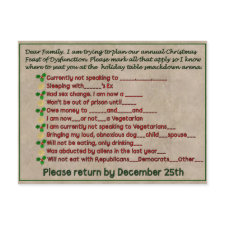 Feast of Dysfunction postcard