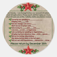 Feast of Dysfunction Round Stickers