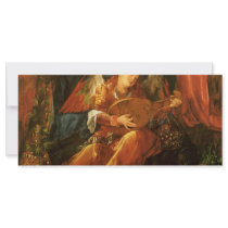 Feast of the Rose Garlands, detail Albrecht Durer Custom Rack Cards