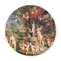 Feast Of Venus By Rubens Peter Paul (Best Quality) Fridge Magnet