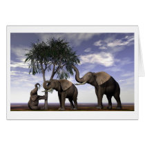 Feast or Famine-Elephants - Customized cards