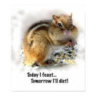 Feasting Chipmunk print