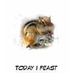 Feasting Chipmunk t-shirts