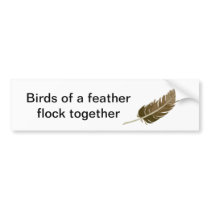 Feather Bumper Stickers