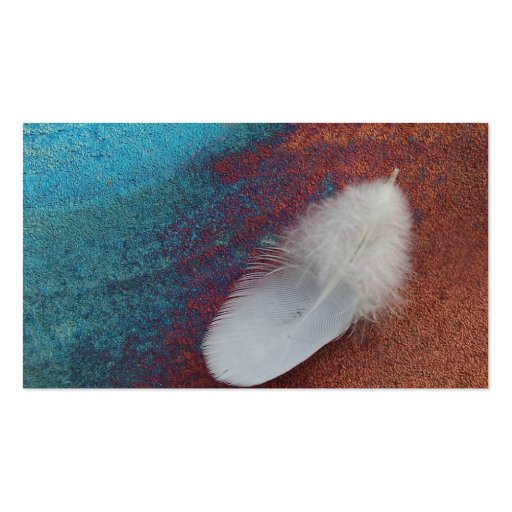 Feather Business Card Template (front side)