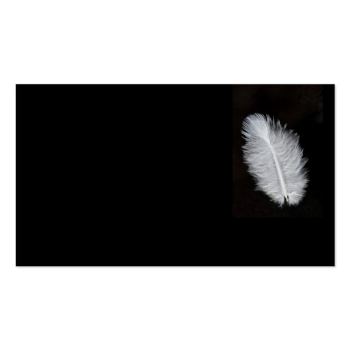 Feather Business Card Templates (back side)