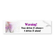 feather design border, You drive 2 close=I driv... bumper stickers by Halima_Ahkdar feather design border, You drive 2 close=I driv... bumper stickers