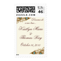 Feather Fantasy Wedding Postage postage by SweetRascal Feather Fantasy Wedding Postage postage
