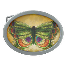 Feather fly belt buckle