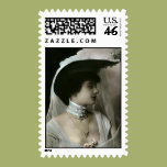 Feather Hat and Lace Choker Stamp