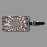 Feather Kaleidoscope luggage tags