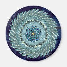 Feather Lotus Mandala Magnet
