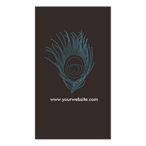 Feather Name Card Business Cards (back side)