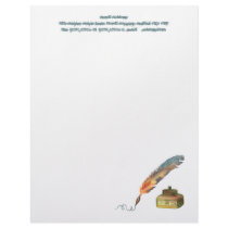Feather Pen - TBA Winner Personalized Letterhead