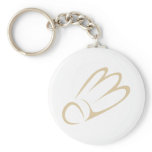 Feather Shuttlecock Icon for Badminton Key Chains