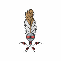 Feather with beads embroidered shirts by ZazzleEmbroidery Feather with beads embroidered shirts