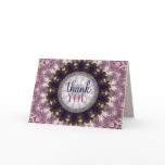 Feathered Circle Thank You Card