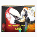 Feathered Family 2008 Calendar