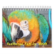Feathered Family 2008 Calendar, Small