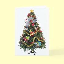 Feathered Family Christmas Card