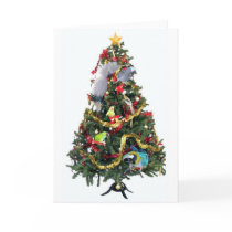 Feathered Family Christmas Card