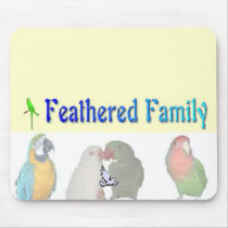 Feathered Family MousePad by Ffamily Feathered Family MousePad