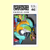 Feathered Family Parrot Rescue postage