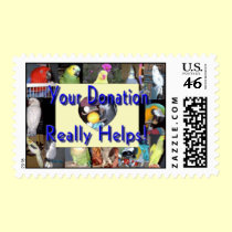 Feathered Family Parrot Rescue stamps