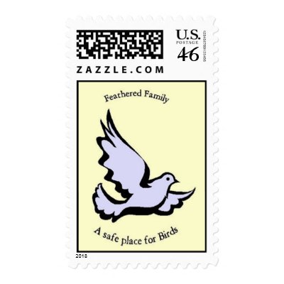 Feathered Family Parrot Rescue Postage Stamps by Ffamily