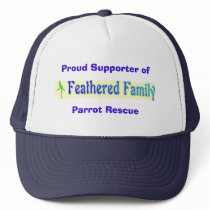 Feathered Family Parrot Rescue Supporter Hat by Ffamily Feathered Family Parrot Rescue Supporter Hat