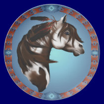 Feathered Horse Plate