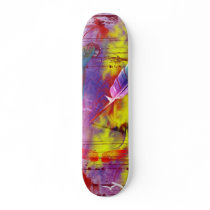Feathered Poetry Skateboard by Urbanned_Dezign Feathered Poetry Skateboard