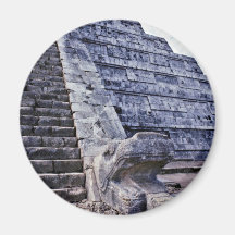 Feathered Serpent On El Castillo Fridge Magnet