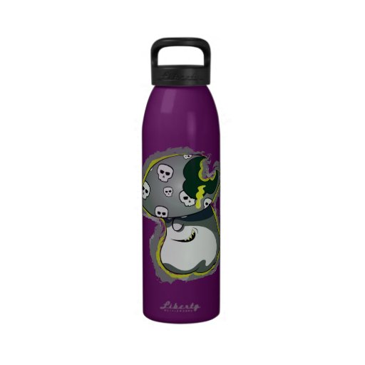 Feathered Skull Reusable Water Bottle