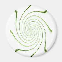Feathered Swirl Refrigerator Magnet