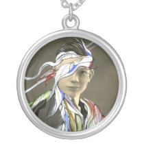 Featherhead necklaces