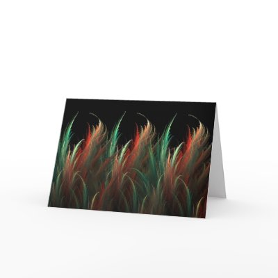 Feathers and Flames Greeting Card by jereeb